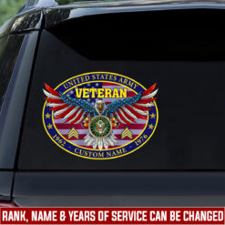 US Army, O 3 Army Captain - Car Sticker 8x12in