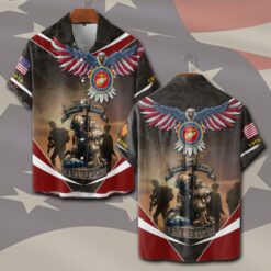 US Marine Corps, I Walked The Walk - Short Sleeve Button Shirt