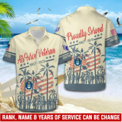 US Air Force , Land Of The Free, Because Of The Brave - Hawaii Shirt