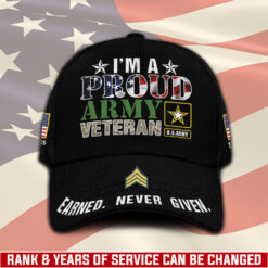 US Army, Land Of The Free, Because Of The Brave - Classic Cap