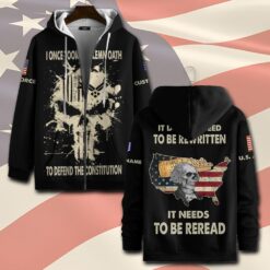 US Air Force , American By Birth, Veteran By Choice - Zip Hoodie