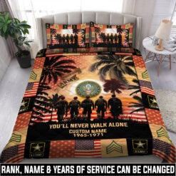 US Army, All Gave Some, Some Gave All - Quilt Bed Set - Twin