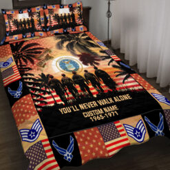 US Air Force, O 3 Air Force Captain - Quilt Bed Set - King