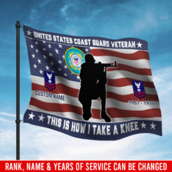 US Coast Guard, E 5 Red - Flying Flag 3×5 Feet(90×150 Cm)