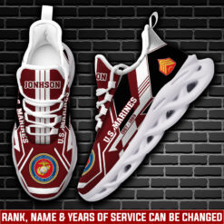 US Marine Corps, Land Of The Free, Because Of The Brave - Max Soul Shoes
