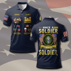Army Branch, E 6 Army Staff Sergeant - Polo Shirt