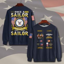 Navy Badge, E 2 White - Sweatshirt