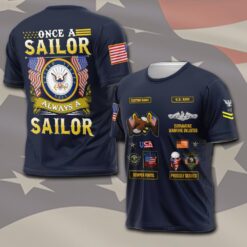 Navy Badge, Served With Pride - T-Shirt
