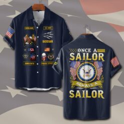 Navy Rating, Thank a Veteran - Short Sleeve Button Shirt