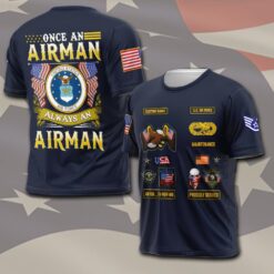 Air Force Badge, E 8 Air Force Senior Master Sergeant - T-Shirt