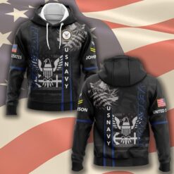 US Navy, E 7 Red - Hoodie