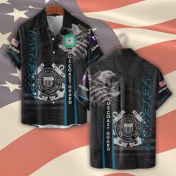 US Coast Guard, E 3 Red - Short Sleeve Button Shirt