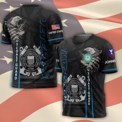 US Coast Guard, E 6 Red - T-Shirt