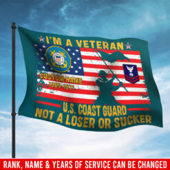 US Coast Guard, E 6 Red - Flying Flag 3×5 Feet(90×150 Cm)