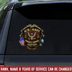 US Navy, All Gave Some, Some Gave All - Car Sticker 8x12in