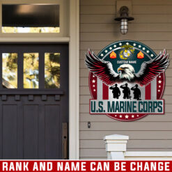 US Marine Corps, O 3 Marines Captain - Cut Metal Sign 18x18 Inch