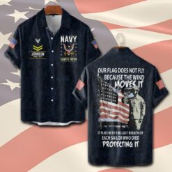 US Navy, Always Courageous - Short Sleeve Button Shirt