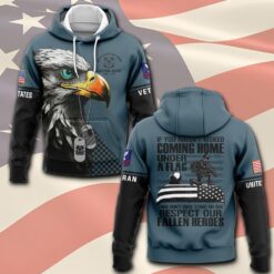 US Coast Guard, American By Birth, Veteran By Choice - Hoodie