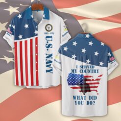 US Navy, Freedom Over Fear - Short Sleeve Button Shirt