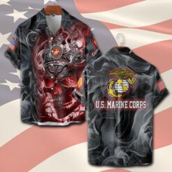 US Marine Corps, E 9 Marines Sergeant Major - Short Sleeve Button Shirt