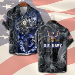 US Navy, No One Gets Left Behind - Short Sleeve Button Shirt