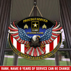 US Army, Once A Soldier, Always A Soldier - 2 Layers Wooden Sign 8x8in