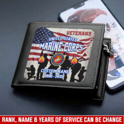 US Marine Corps, Duty, Honor, Country - Man Wallet