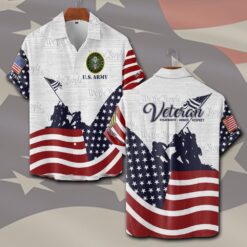 US Army, Proud To Have Served - Short Sleeve Button Shirt