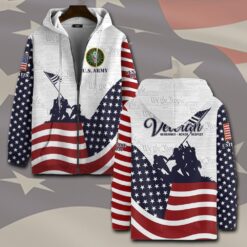 US Army, Always Remember, Never Forget - Zip Hoodie