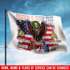 US Army, Honor, Duty, Service - Flying Flag 3×5 Feet(90×150 Cm)