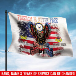 US Navy, Freedom Isn't Free - Flying Flag 3×5 Feet(90×150 Cm)