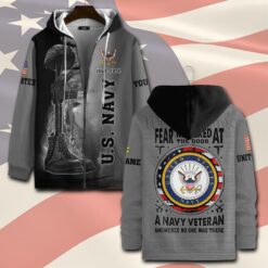 US Navy, E 4 Red - Zip Hoodie