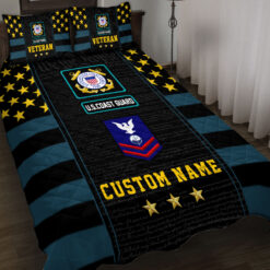 US Coast Guard, E 9 Gold - Quilt Bed Set - King