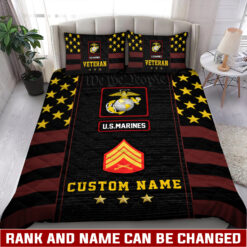 US Marine Corps, W 3 Marines Chief Warrant Officer 3 - Quilt Bed Set - Full