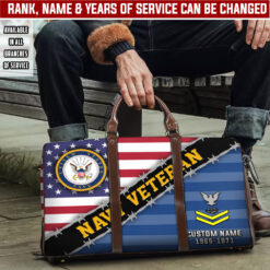 US Navy, E 5 Red - Travel Bag - Size L: 20.4 x 9.4 x 10.2 inches