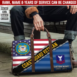 US Coast Guard, Duty, Honor, Country - Travel Bag - Size L: 20.4 x 9.4 x 10.2 inches
