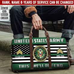 US Army, Honoring All Who Served - Travel Bag - Size L: 20.4 x 9.4 x 10.2 inches