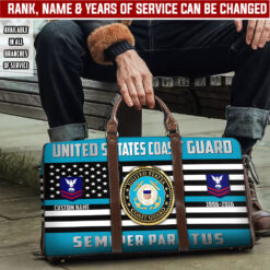 US Coast Guard, Defender of Freedom - Travel Bag - Size L: 20.4 x 9.4 x 10.2 inches