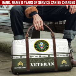 US Army, Freedom Over Fear - Travel Bag - Size S: 18 x 8.6 x 10.2 inches