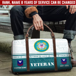 US Coast Guard, Thank a Veteran - Travel Bag - Size L: 20.4 x 9.4 x 10.2 inches