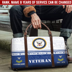 US Navy, Thank a Veteran - Travel Bag - Size S: 18 x 8.6 x 10.2 inches