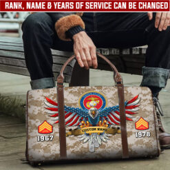 US Marine Corps, O 2 Marines First Lieutenant - Travel Bag - Size L: 20.4 x 9.4 x 10.2 inches