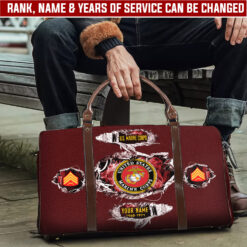 US Marine Corps, No One Fights Alone - Travel Bag - Size L: 20.4 x 9.4 x 10.2 inches