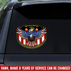 US Marine Corps, Second To None - Car Sticker