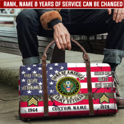 US Army, Served With Pride - Travel Bag - Size L: 20.4 x 9.4 x 10.2 inches