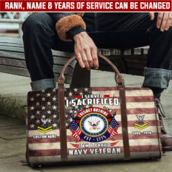 US Navy, E 6 Gold - Travel Bag - Size L: 20.4 x 9.4 x 10.2 inches