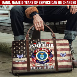 US Air Force, E 4 Air Force Sergeant - Travel Bag - Size L: 20.4 x 9.4 x 10.2 inches