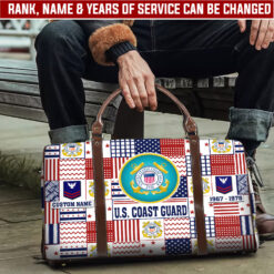 US Coast Guard, E 5 Gold - Travel Bag - Size L: 20.4 x 9.4 x 10.2 inches