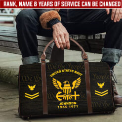 US Navy, Duty, Honor, Country - Travel Bag - Size L: 20.4 x 9.4 x 10.2 inches