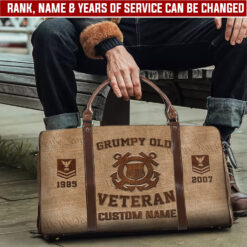 US Coast Guard, Served With Pride - Travel Bag - Size L: 20.4 x 9.4 x 10.2 inches